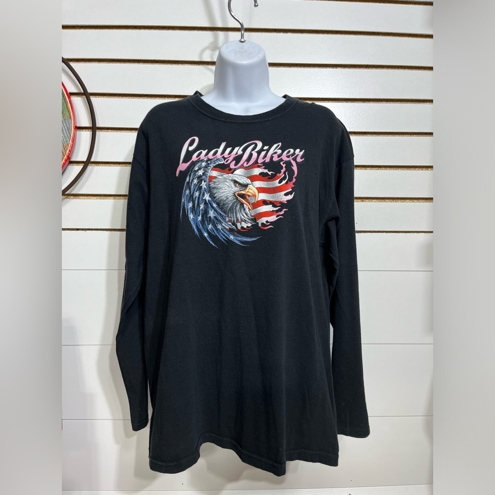 Lady Biker long sleeved tee size large - Picture 2 of 7